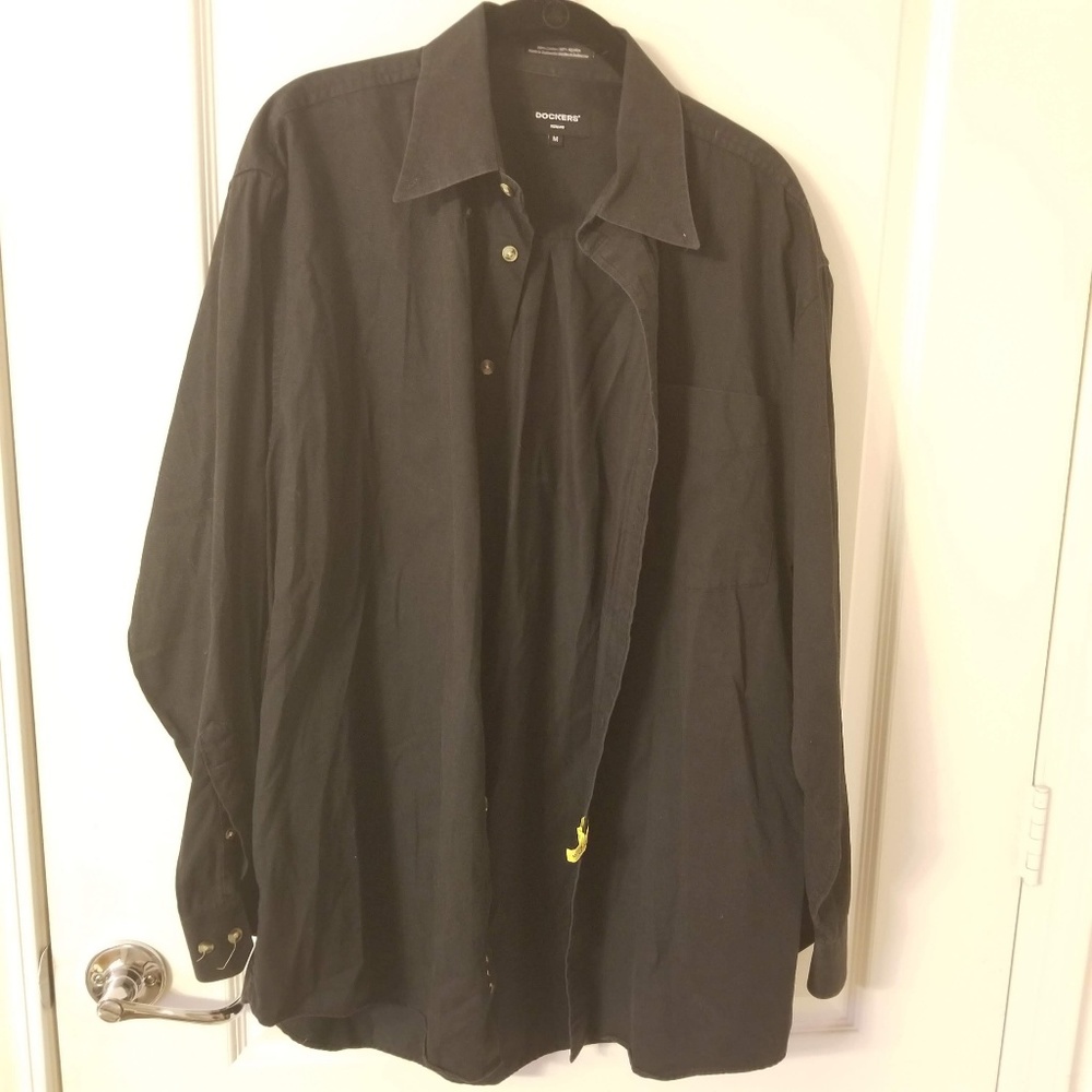 Dockers Men's Shirt - Black, 100% Cotton